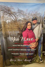 Load image into Gallery viewer, Personalized Premium Fleece Blanket