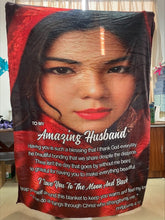 Load image into Gallery viewer, Personalized Premium Fleece Blanket