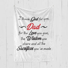 Load image into Gallery viewer, Dad Premium Fleece Blanket II
