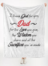 Load image into Gallery viewer, Dad Premium Fleece Blanket II