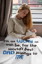 Load image into Gallery viewer, Dad Premium Fleece Blanket IV