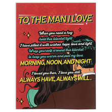 Load image into Gallery viewer, Retro To My Man - Fleece Blanket