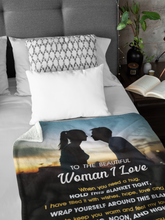 Load image into Gallery viewer, To the Woman I Love - Premium Blanket - BK