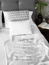 Load image into Gallery viewer, I Will Be Here Premium Fleece Blanket