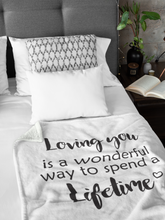 Load image into Gallery viewer, Loving you Premium Fleece Blanket