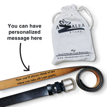 Load image into Gallery viewer, Real Leather Message Men&#39;s Belt
