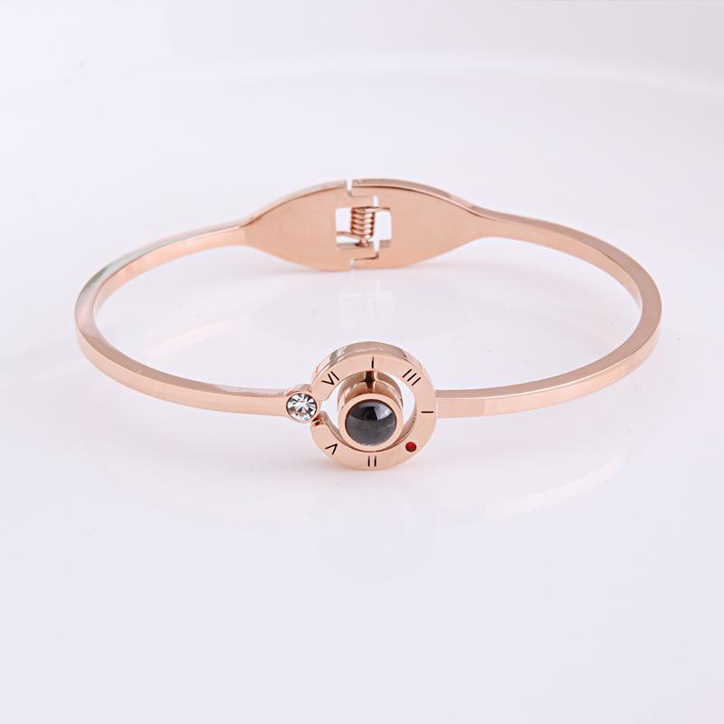 100 ILY - Nano Micro Carving Bracelet