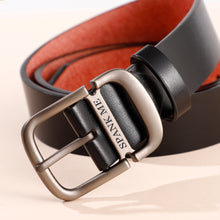 Load image into Gallery viewer, Real Leather Message Men&#39;s Belt
