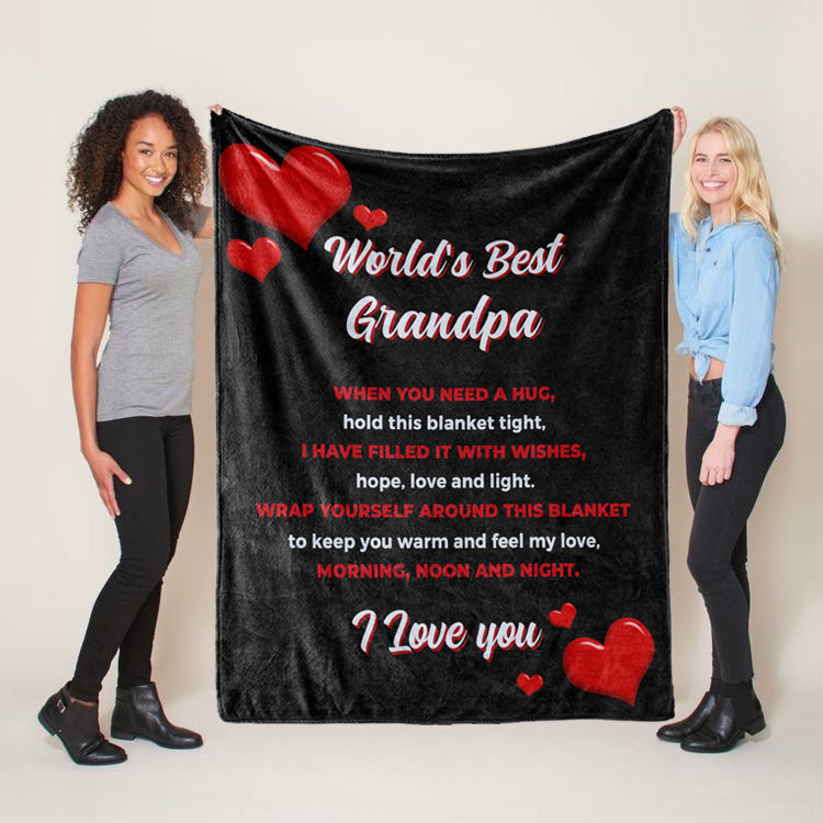 Best Grandpa - Throw Blanket