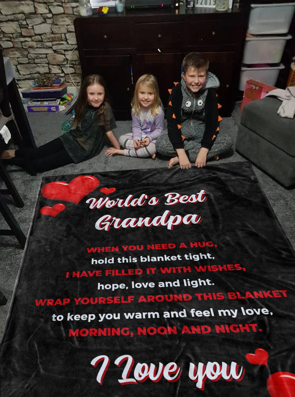 Best Grandpa - Throw Blanket