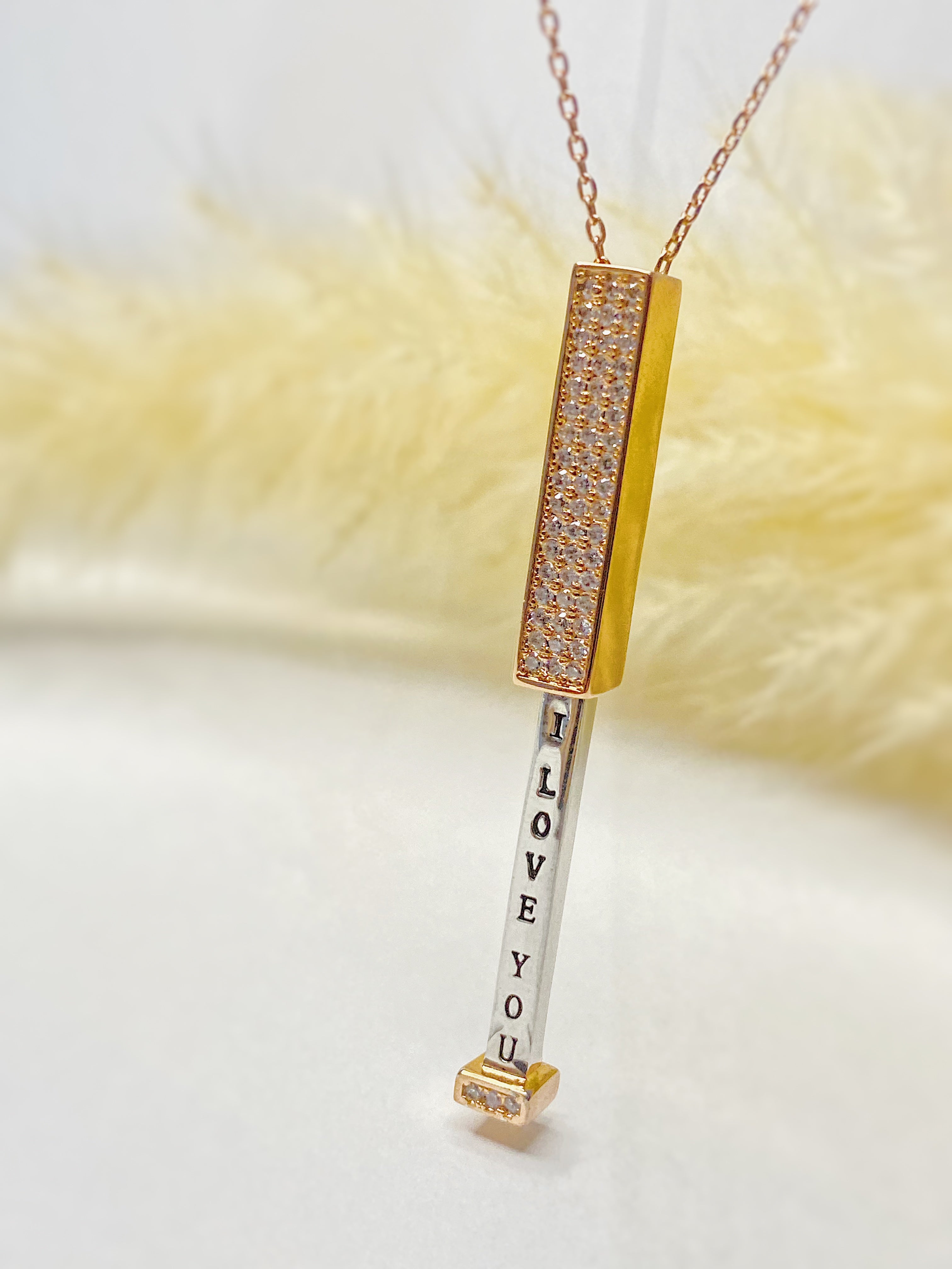 "I Love You" Pendant Necklace – Azalea Shop