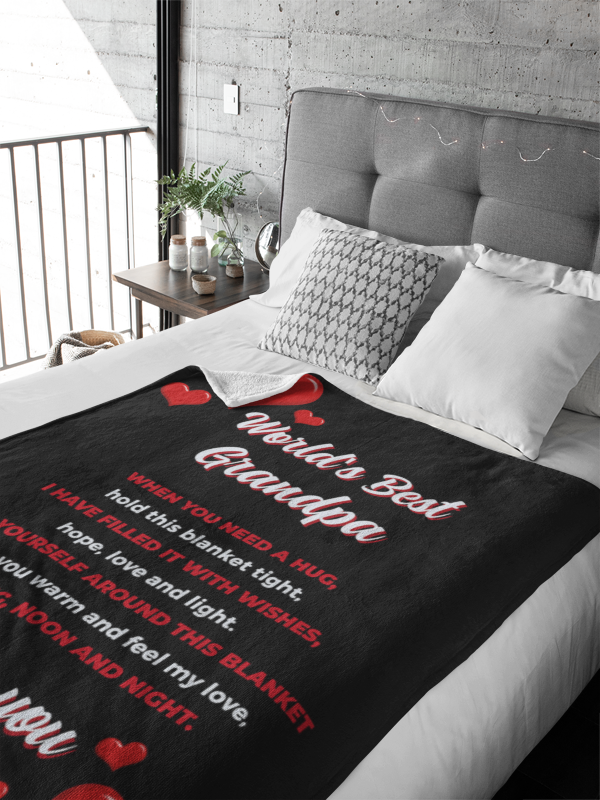 Best Grandpa - Throw Blanket
