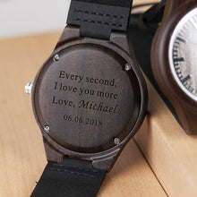 Load image into Gallery viewer, WW - Personalized Wood Watch

