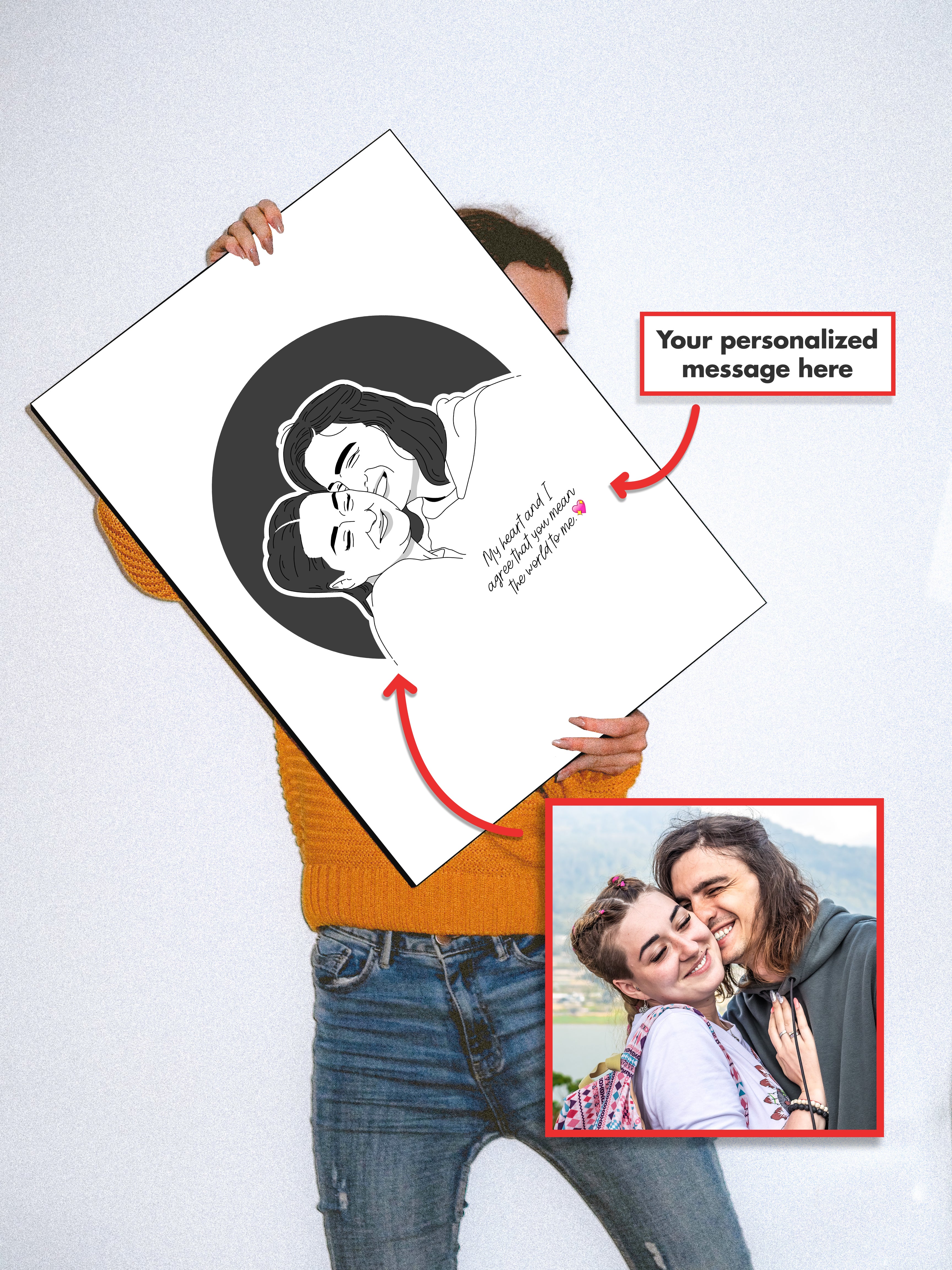 Personalised Vexel Portrait Art - Canvas Wraps