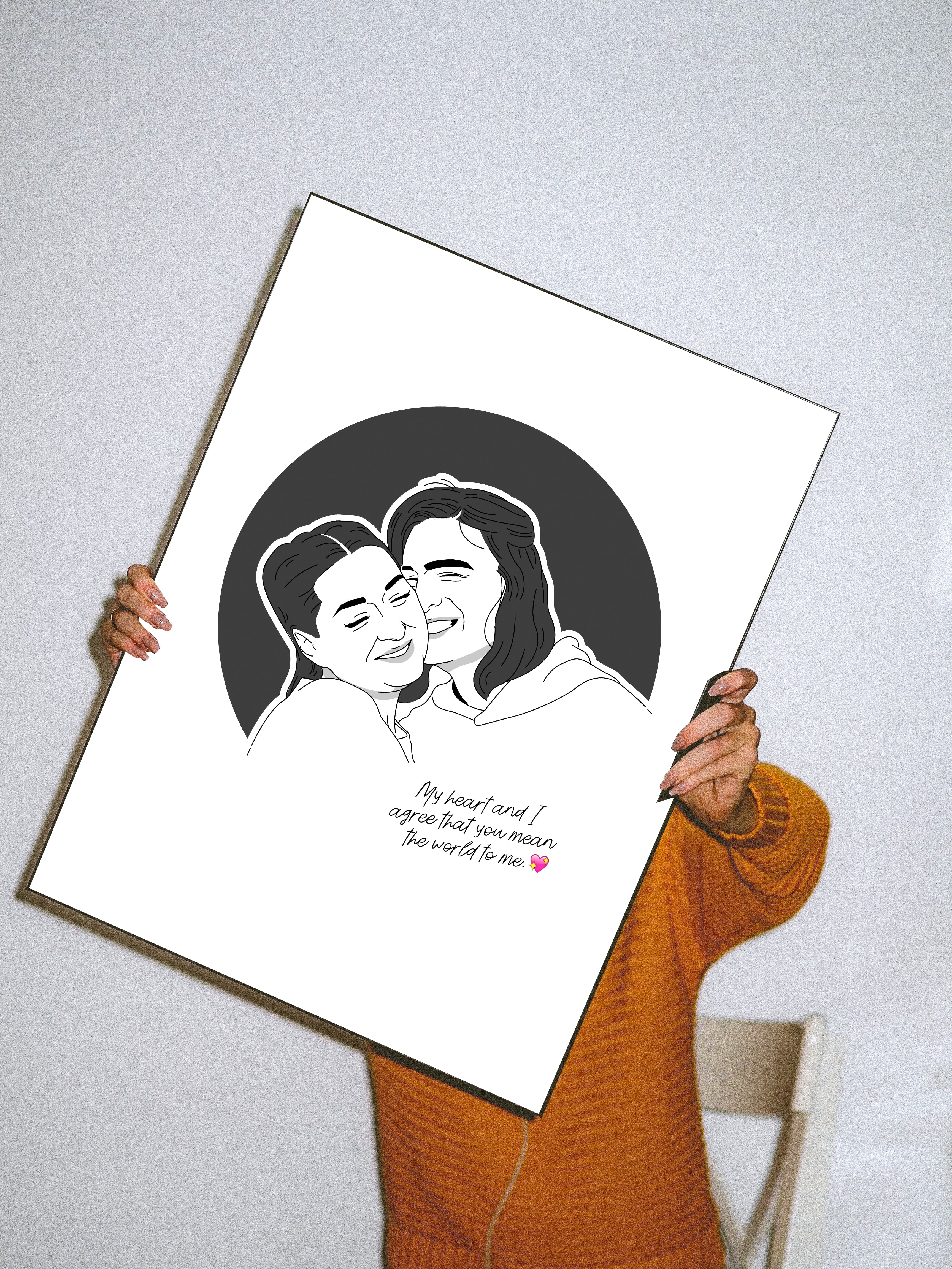 Personalised Vexel Portrait Art - Canvas Wraps