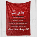 To My Daughter Premium Blanket - 01