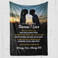 To the Woman I Love - Premium Blanket - BK