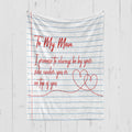 To My Man (Paper White Design) - Premium Blanket