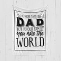 Dad Premium Fleece Blanket I