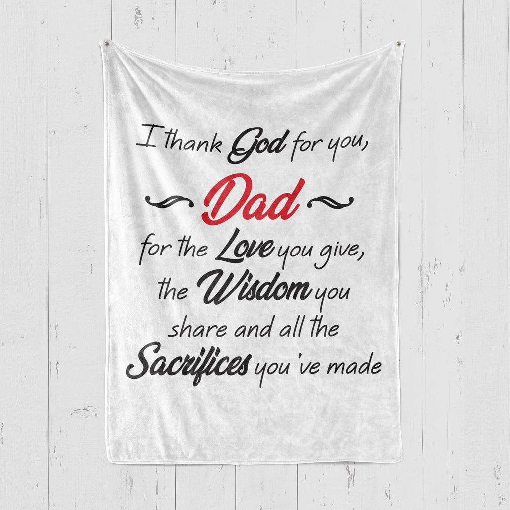 Dad Premium Fleece Blanket II