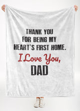Load image into Gallery viewer, Dad Premium Fleece Blanket V
