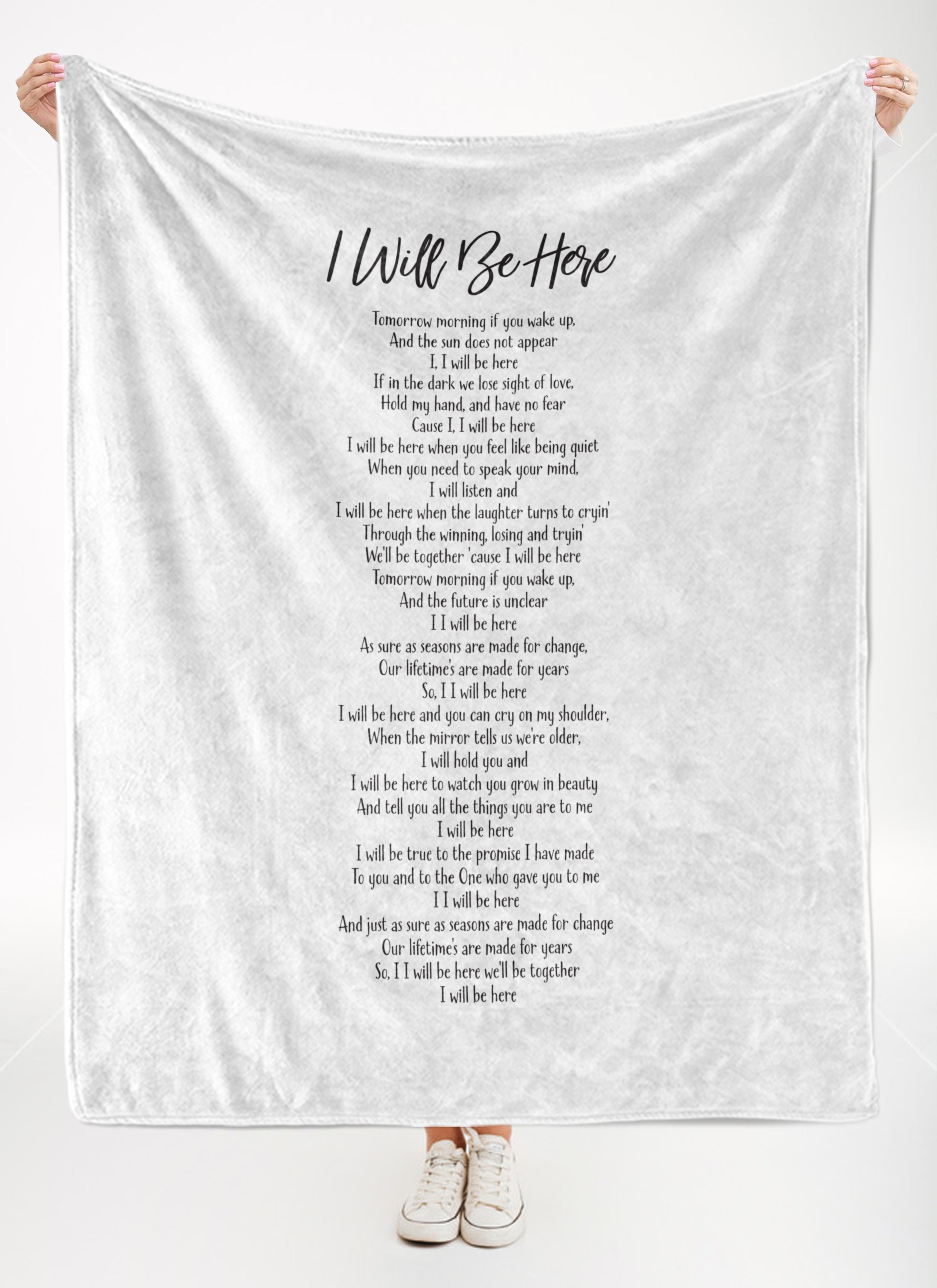 I Will Be Here Premium Fleece Blanket