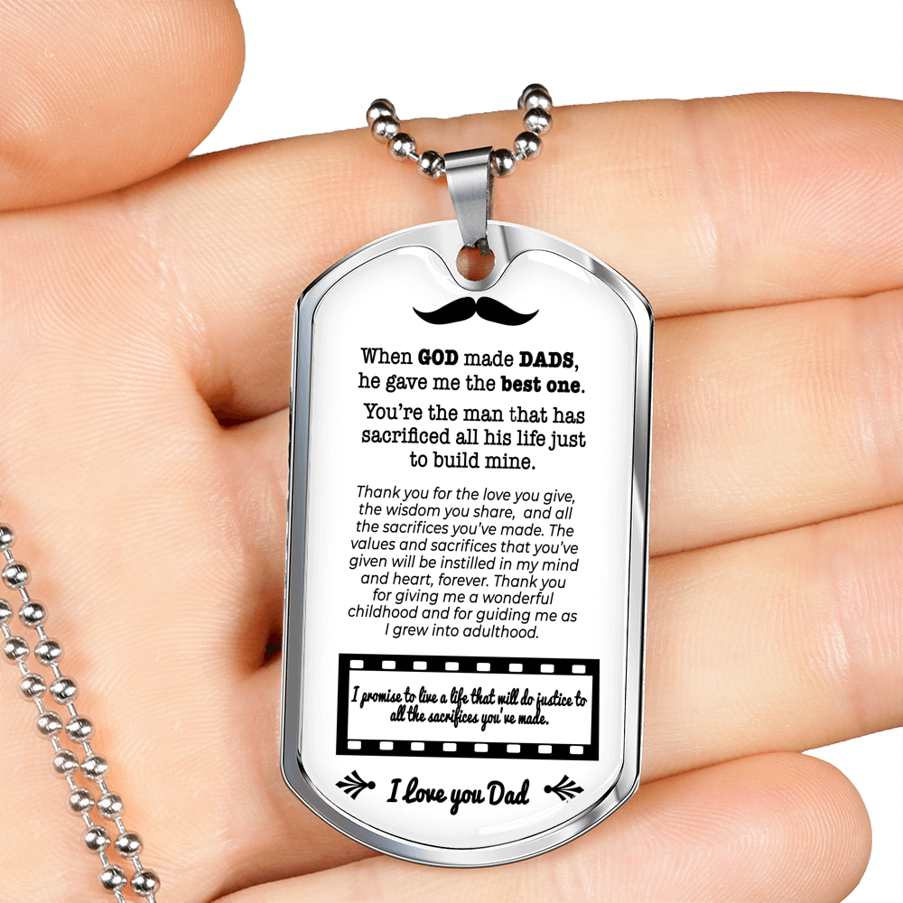 DT - Best Dad Necklace