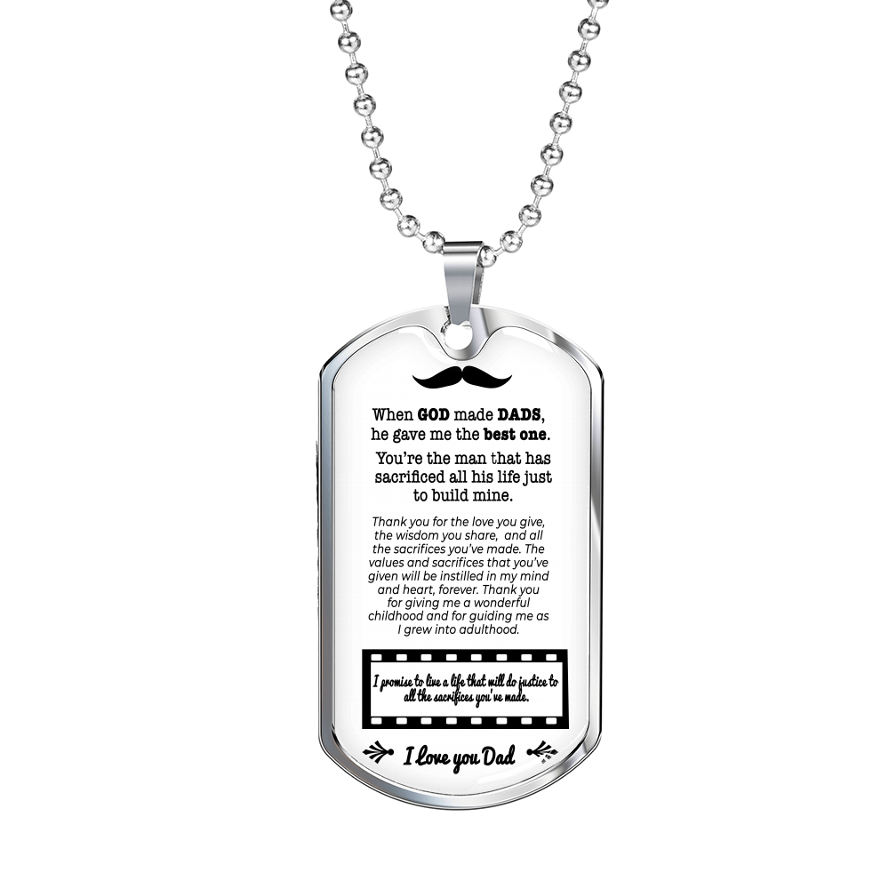 DT - Best Dad Necklace