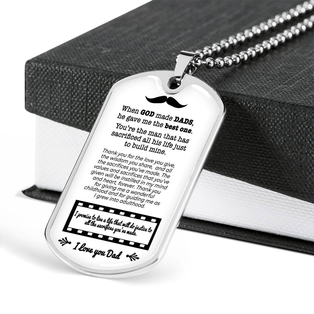DT - Best Dad Necklace
