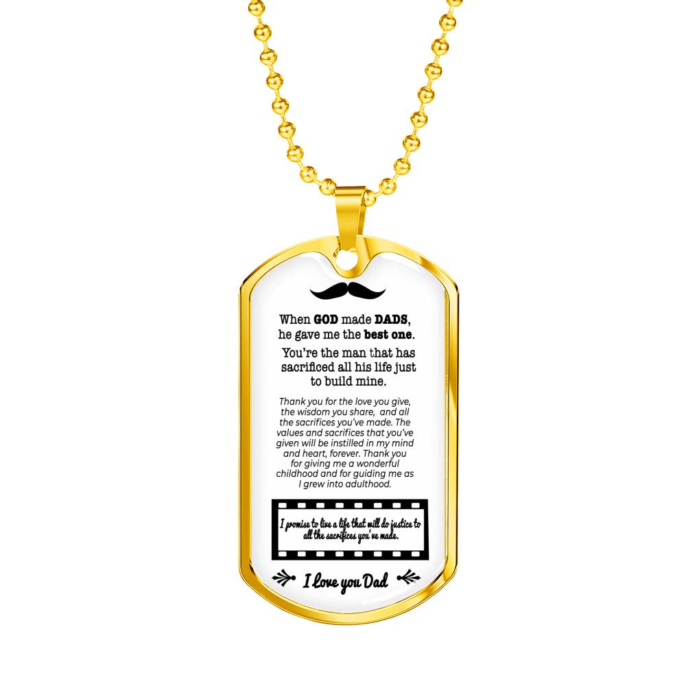 DT - Best Dad Necklace