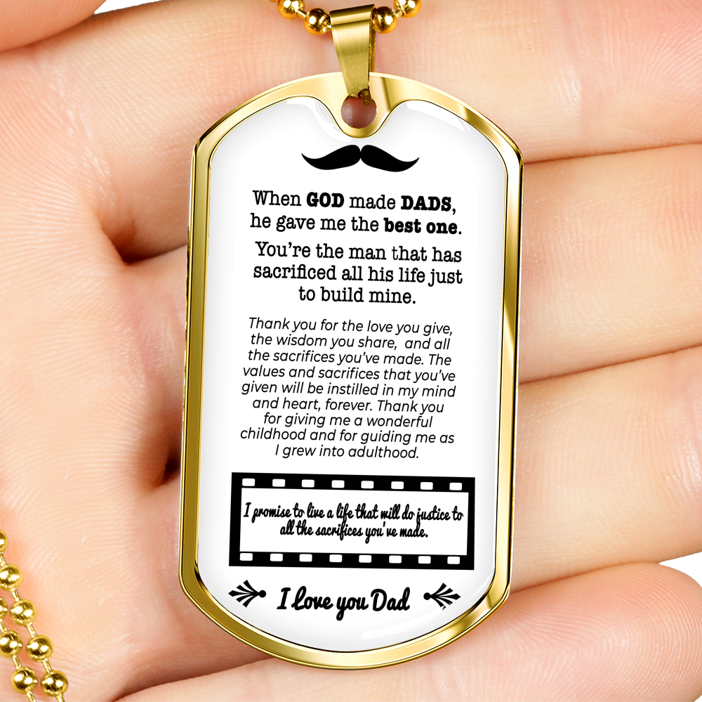 DT - Best Dad Necklace