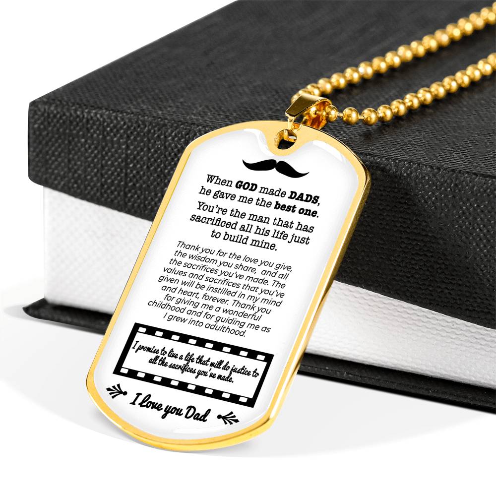 DT - Best Dad Necklace