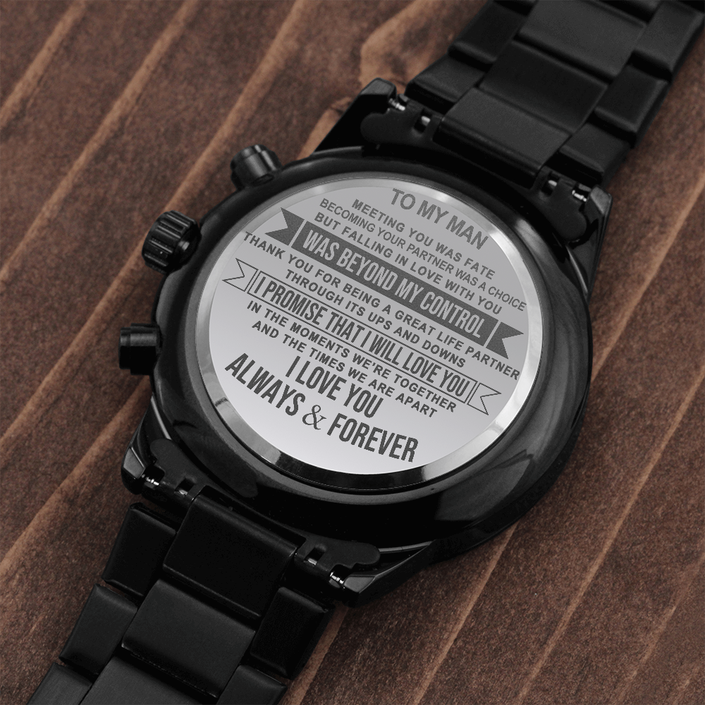 M1 Black Chronograph Watch