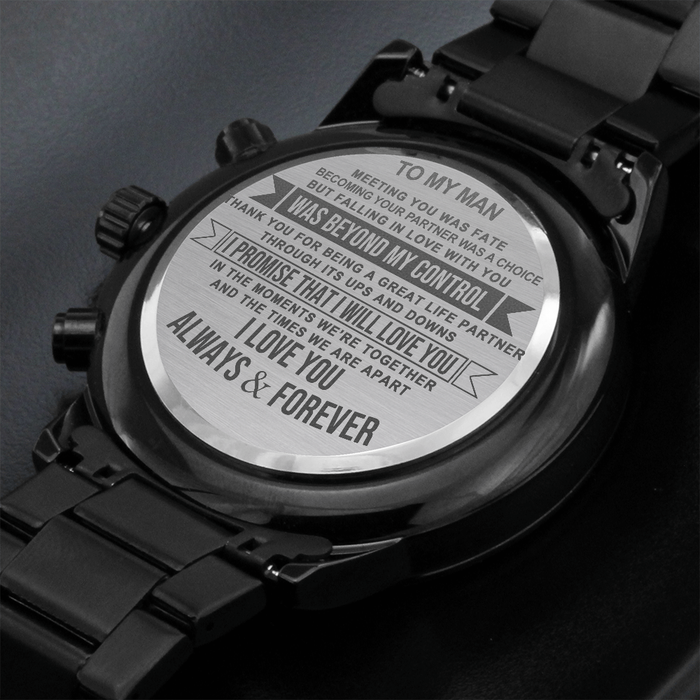 M1 Black Chronograph Watch
