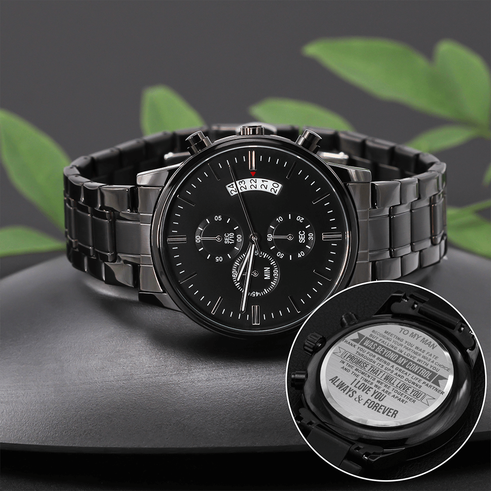 M1 Black Chronograph Watch