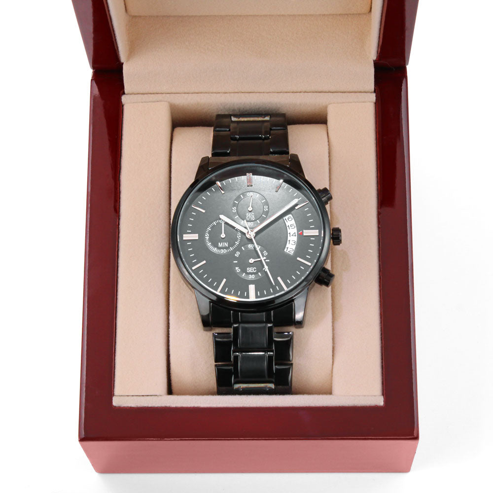 M1 Black Chronograph Watch