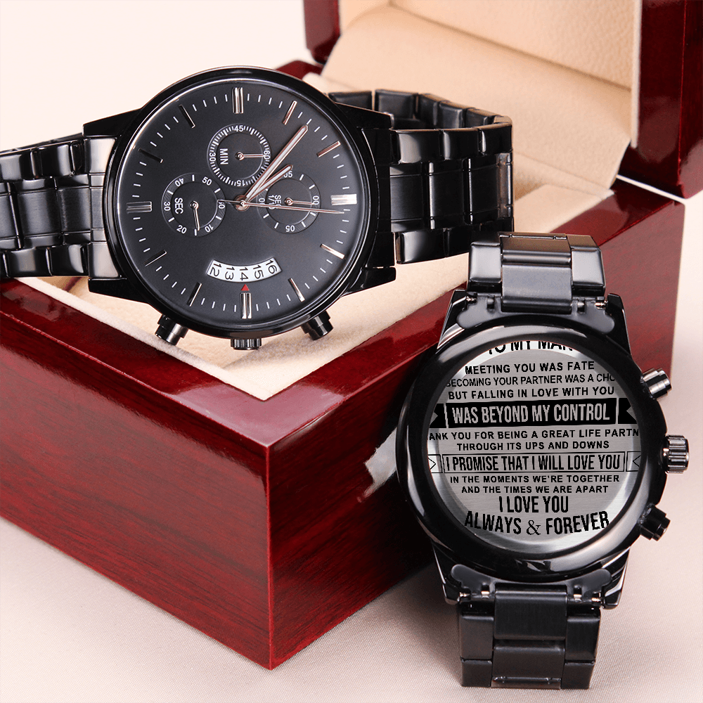 M1 Black Chronograph Watch