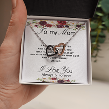 Load image into Gallery viewer, SO - TO MY MOM SONG - Interlocked Two hearts
