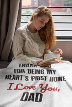 Load image into Gallery viewer, Dad Premium Fleece Blanket V
