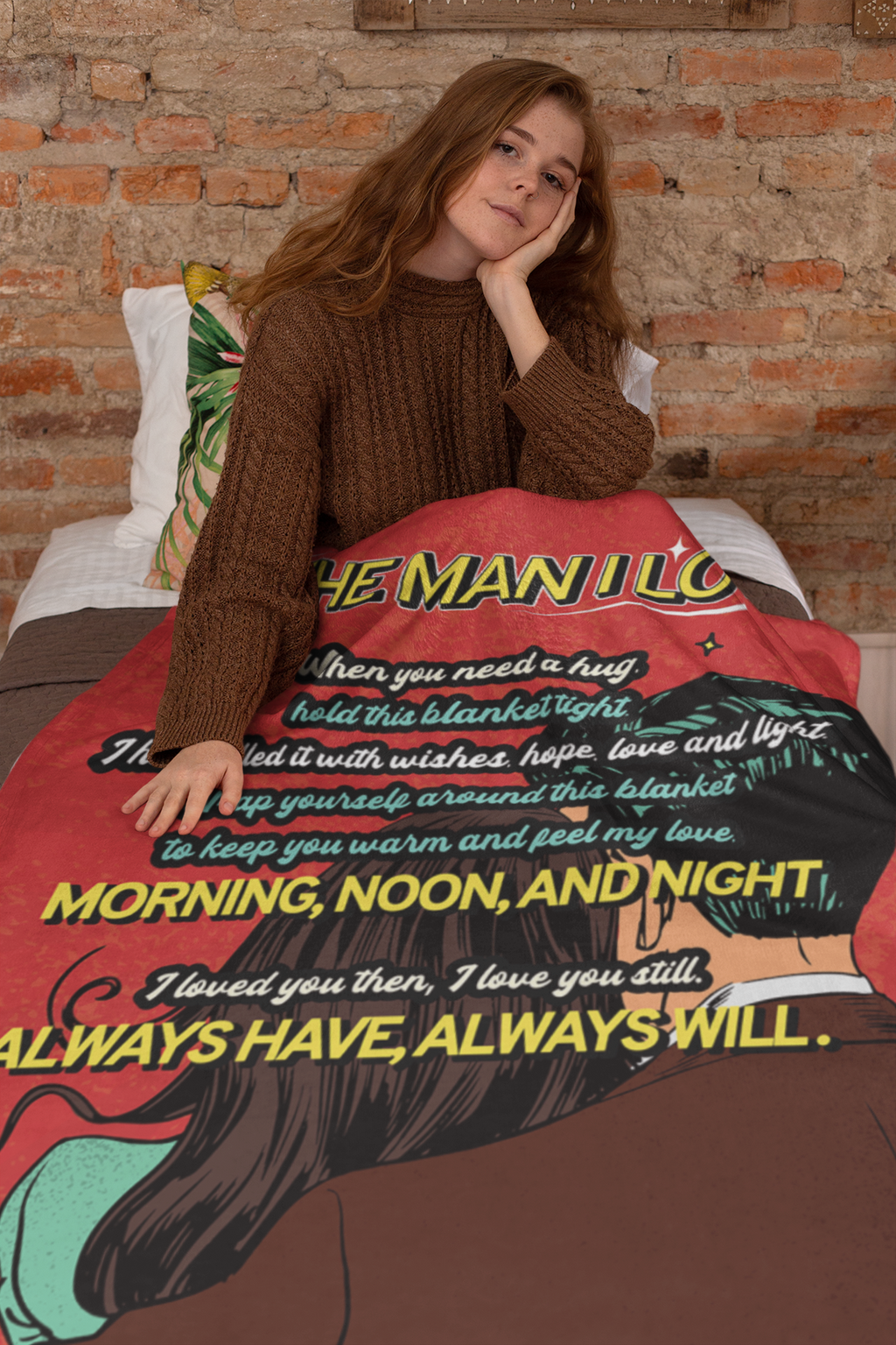 Retro To My Man - Fleece Blanket