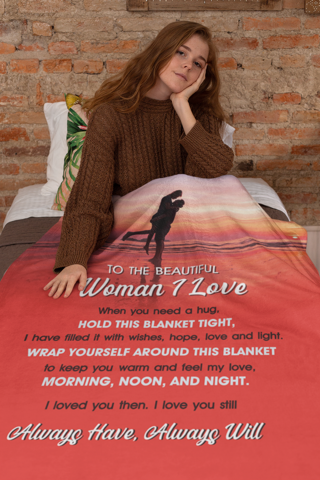 To the Woman I Love - Premium Blanket - RD