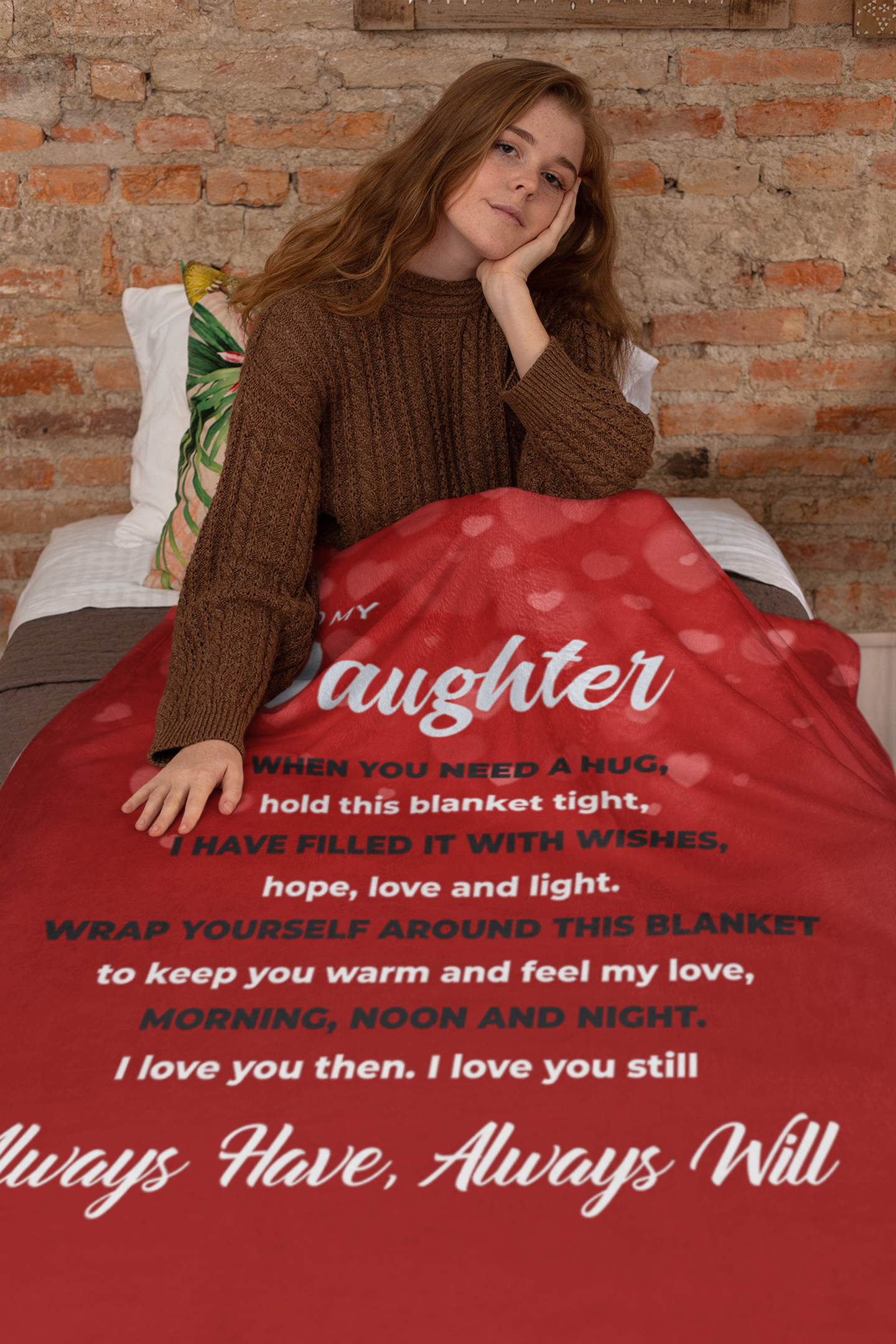 To My Daughter Premium Blanket - 01
