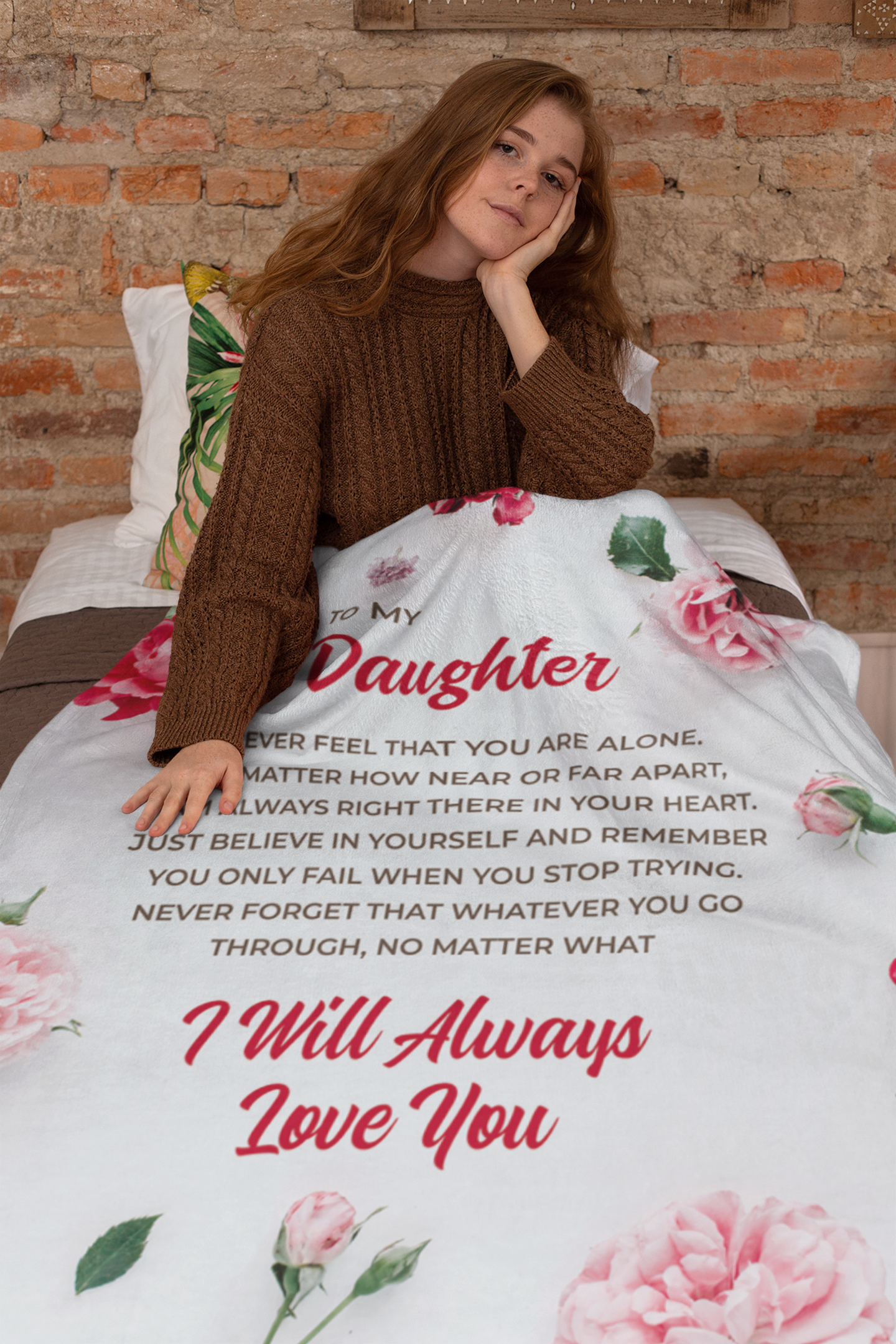 To My Daughter Premium Blanket - 03