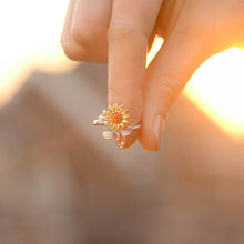Load image into Gallery viewer, 925 Sterling Silver Sunflower Fidget Ring
