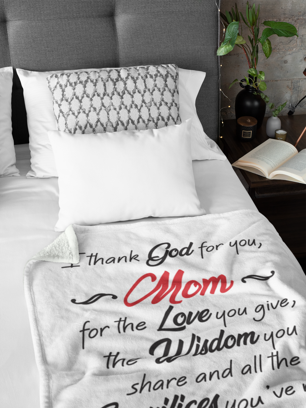 Mom Premium Fleece Blanket V