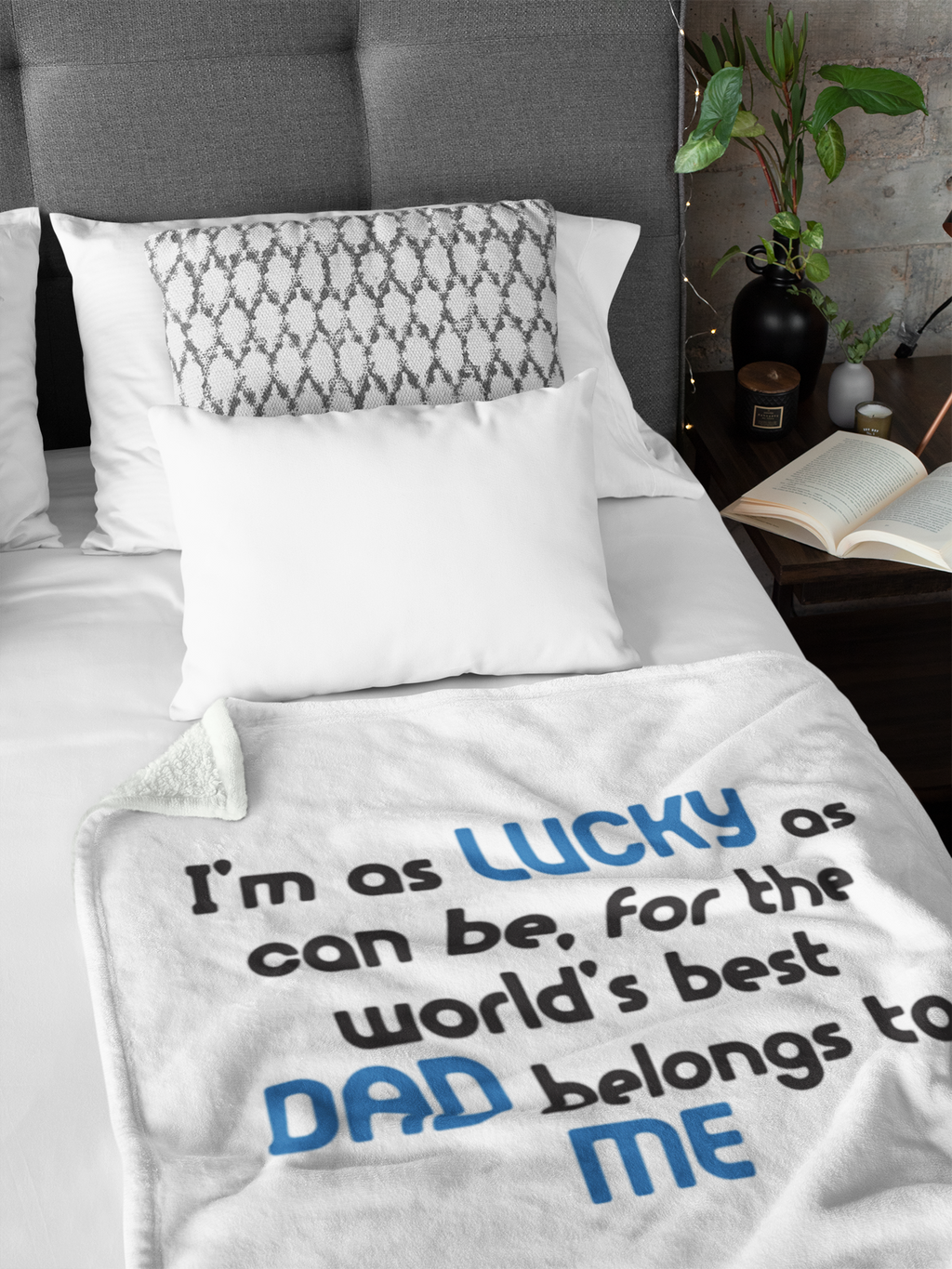 Dad Premium Fleece Blanket IV