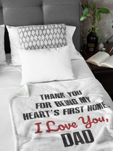 Load image into Gallery viewer, Dad Premium Fleece Blanket V
