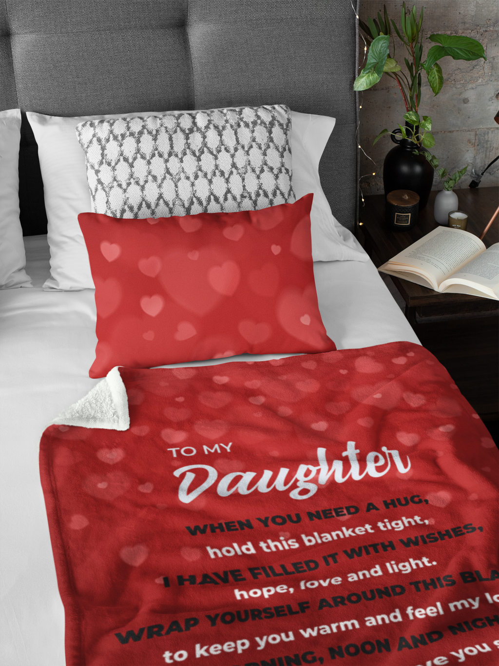 To My Daughter Premium Blanket - 01