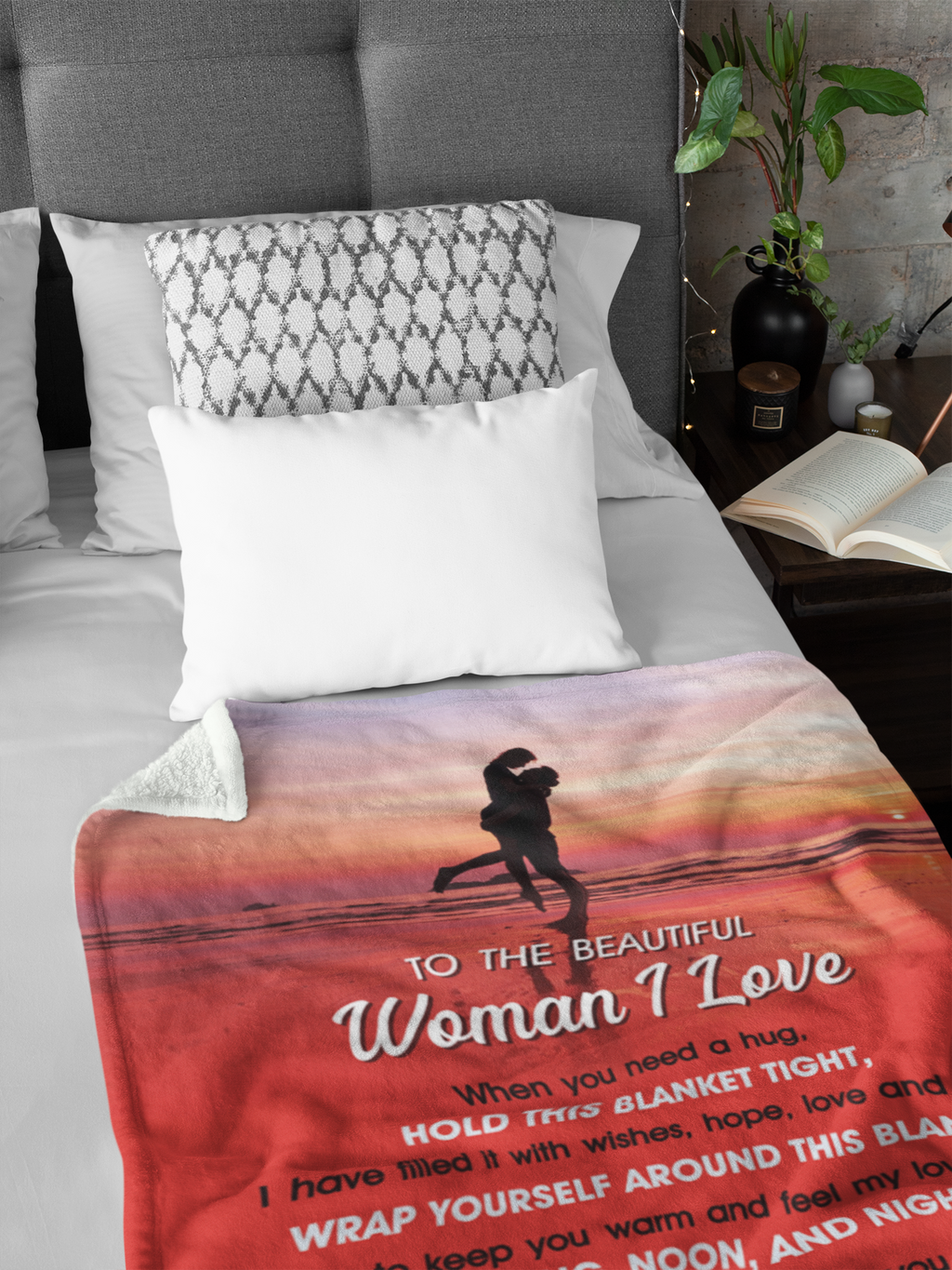 To the Woman I Love - Premium Blanket - RD