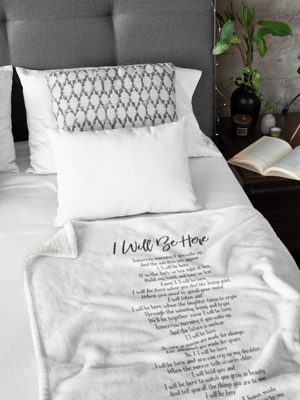 I Will Be Here Premium Fleece Blanket